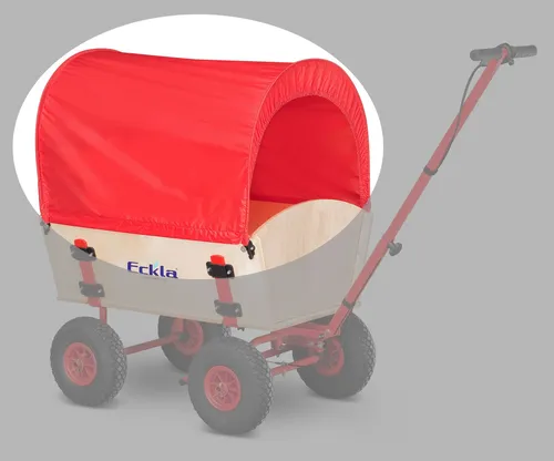 Eckla Planendach XXL Long Trailer 120 cm rot in rot von Eckla