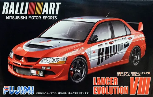 Mitsubishi Lancer Evolution VIII 8 Ralliart 1:24 Model Kit Bausatz Fujimi 038179