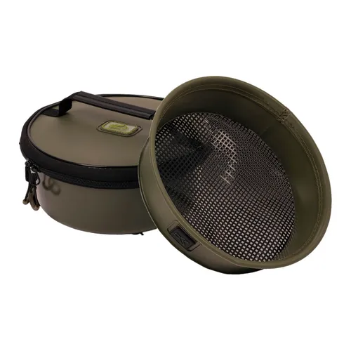 Korum EVA Solid Groundbait Bowl & Riddle Grundfutter Schüssel