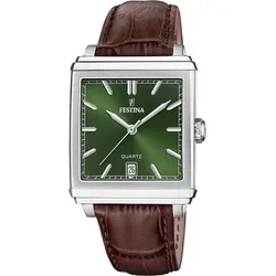 Festina F20681/7 Herrenuhr mit braunem Lederarmband