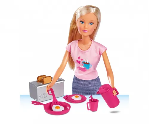 Simba Steffi Puppe serviert Frühstück