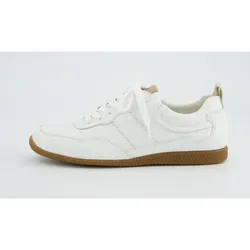 Paul Green Leder Sneaker weiß 37,5 EU - Sneaker aus hochwertigem Leder in Größe 37,5, ideal für Freizeitaktivitäten mit bequemen Blockabsatz und ungefüttertem Innenmaterial für besten Tragekomfort.