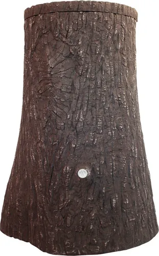 Arves Regentonne Little Tree 250 l Dunkelbraun - Regentonne & Wasserzapfstellen – stilvolles Design mit natürlicher Formgebung, zwei 20 mm Anschlüssen und integrierter Kindersicherung für optimale Sicherheit.