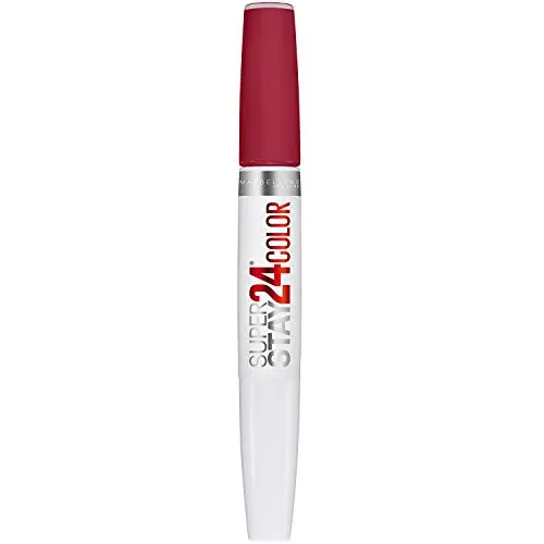Maybelline New York Lippenstift, Super Stay 24H Optic Brights, Flüssig und langanhaltend, Nr. 870 Optic Ruby, 5g