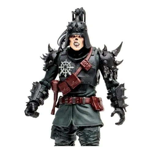 McFarlane Warhammer 40k: Darktide Traitor Guard Actionfigur 18 cm - Actionfigur für Kinder, detailreich und beweglich mit 22 Artikulationspunkten, inklusive Zubehör und Sammelkarte zur Charakter-Biografie.