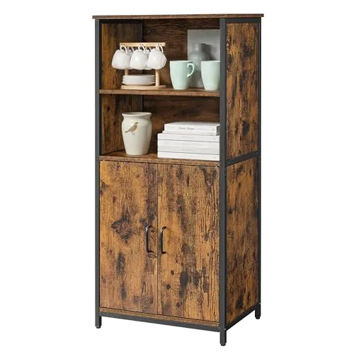 VASAGLE Küchenschrank mit Türen in braun von VASAGLE