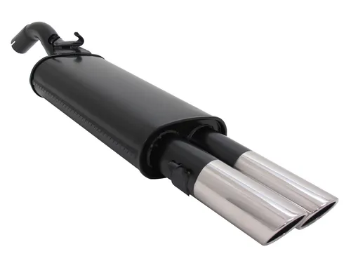 Novus Sportauspuff für VW Golf 2 19E 2x76mm SR-Design - Schalldämpfer mit sportlichem Design, verbessert die Leistung und sorgt für einen kraftvollen Klang.