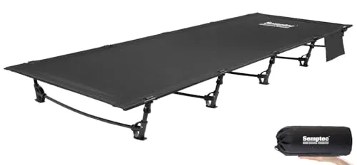 Semptec Urban Survival Technology Campingbett: Ultraleichtes Feldbett aus Aluminium, 192x70x17cm, bis 120kg Tragkraft (Campingbett Feldbett, für Wanderer, Ultraleicht)