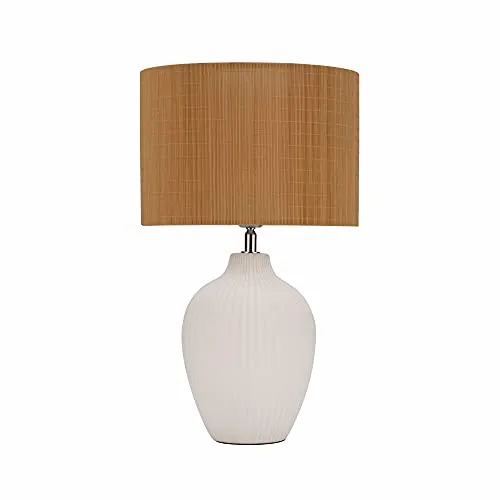 Paulmann Pauleen Tischleuchte Timber Glow E27 max. 20W Beige/Weiß