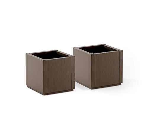 Kreher Pflanzkübel 'Ethica' in strukturierter Optik schmale Version (Farbe/Set wählbar) (2 St)