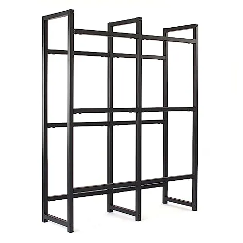 Toboli Getränkekistenregal für 6 Kästen - Lagerregal aus Stahl, bietet Platz für 6 Kästen, hohe Belastbarkeit von 20 kg pro Ebene und rutschfeste Füße für sicheren Stand.