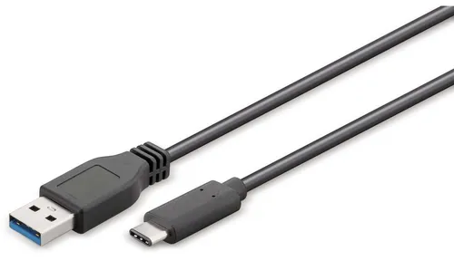 Goobay 71221 SuperSpeed 3.1 USB C -> USB 3.0 Ladekabel, 2m, 625 Mbs Datenübertragungsrate, Quick Charge und Plug & Play für schnelle Verbindungen - 