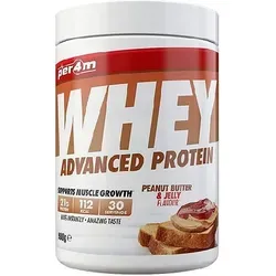 Per4m Whey Advanced Protein (900g) Peanut Butter & Jelly - Hochwertiges Eiweißpulver - Nahrungsergänzungsmittel mit 70g Protein pro 100g, ideal für Muskelaufbau und Regeneration. Geringer Fett- und Zuckergehalt, perfekt für Fitness-Enthusiasten.