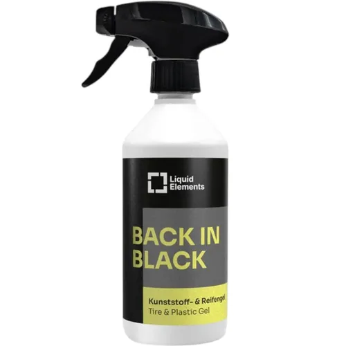 Kunststoffpflege Liquid Elements Back in Black Reifen- & Kunststoffgel 500 ml