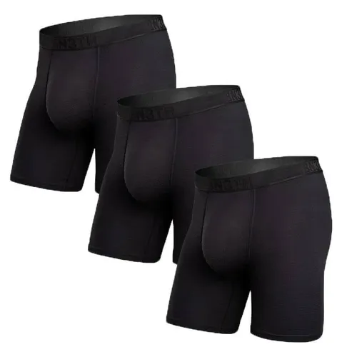 BN3TH Herren Pro Flex Einfach Polyester Boxershorts - Schwarz