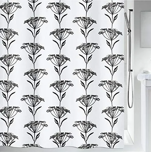 Spirella Anti-Schimmel Duschvorhang in schwarz von Spirella