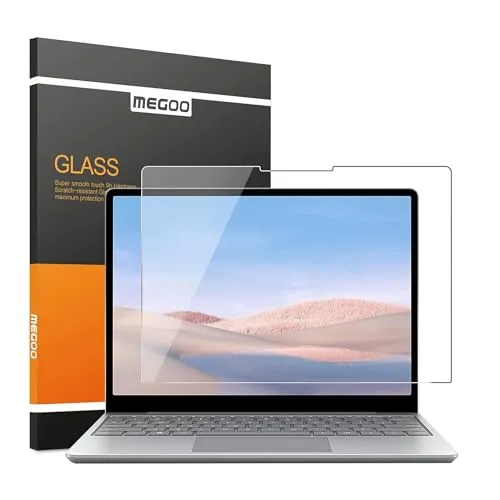 MEGOO Gehärtetem Glas Displayschutzfolie für Microsoft Surface Laptop Go 3/2/1 12.4