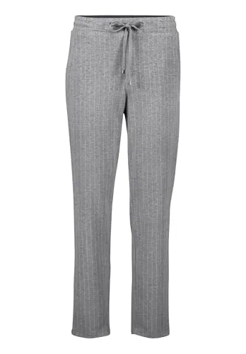 Betty & Co Damen Stretch-Hose mit Nadelstreifen 42, Grey Melange