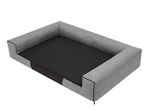 PillowPrim Hundebett Liegekissen Hundekissen Hundeschlafplatz Hundesofa Ruheplatz Hundeplatz Hundehütte Hundematratze Hundekorb 100x66 cm