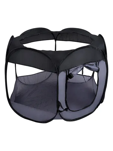Edco Hundegehege in Grau - (H)75 x Ø 100 cm, Damen