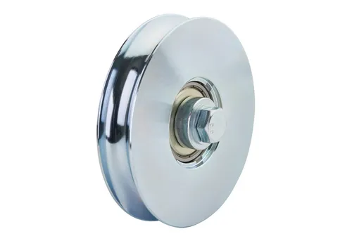 SO-TECH® Torbeschlag Schiebetürbeschlag, Schiebetorrolle oder Laufschiene (1 St), Torrolle, Ø120 (R10), inkl. Montageset, Stahl, verzinkt