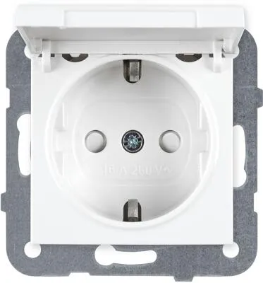 Panasonic WDTT03102WH Plus 55 Schuko Steckdose Klappdeckel reinweiß