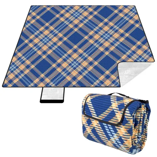 KRUMAD Picknickdecke 200x200 cm Faltbar Wasserdicht Campingdecke Outdoor