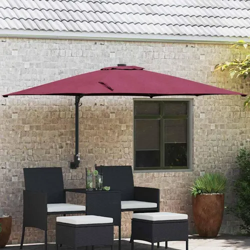 Maison Exclusive Garten-Sonnenschirm Bordeauxrot 248,5 x 247,5 x 160 cm