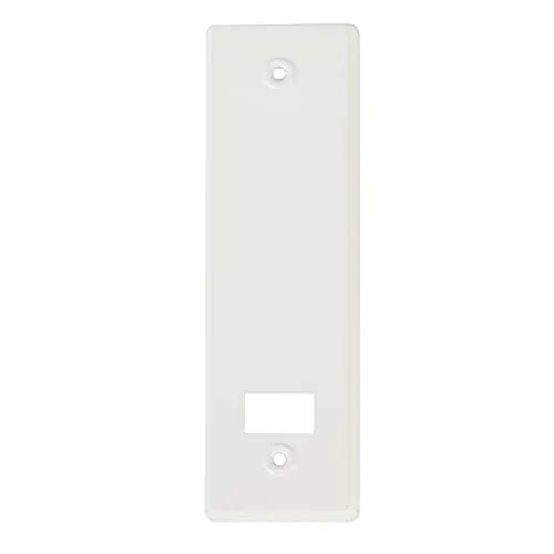 Amig - Aluminiumblende oder -abdeckplatte, Weiß, für Rollladen-Gurtwickler | Größen: 22,2 x 6,5 cm | Abstand zwischen den Schrauben 17 cm | Dicke 0,5 mm