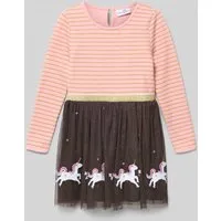 happy girls Midikleid mit Einhorn-Applikationen in orange von happy girls