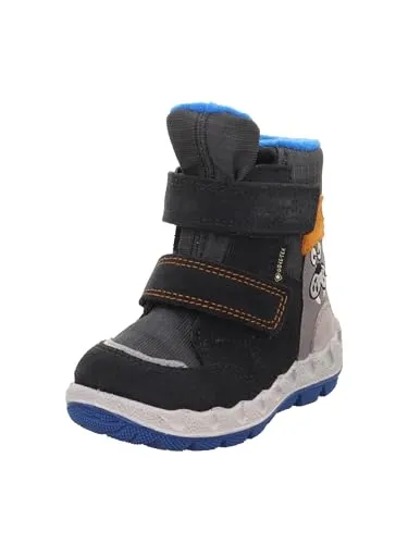 Superfit Icebird Schneestiefel, GRAU/BLAU 2000, 25 EU Schmal - Stiefel für Jungen, ideal für kalte Tage mit warmem Textilfutter und praktischem Klettverschluss für einfaches Anziehen.