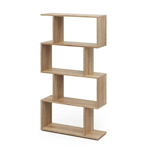 Vicco Raumteiler Levio Sonoma, 4 Fächer, 70 x 132.1 cm - Raumteiler-Regal mit 4 Fächern, ideal zur kreativen Gestaltung Ihres Wohnraums und bietet praktischen Stauraum in modernem Design.