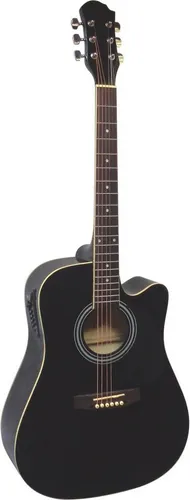 MSA Akustikgitarre 4/4 Western Gitarre mit Tonabnehmer - Cutaway - Vielseitige 4/4 Western-Akustikgitarre von MSA mit aktivem EQ für individuellen Klang. Ideal für Einsteiger und Fortgeschrittene, perfekt für jede Musikrichtung.