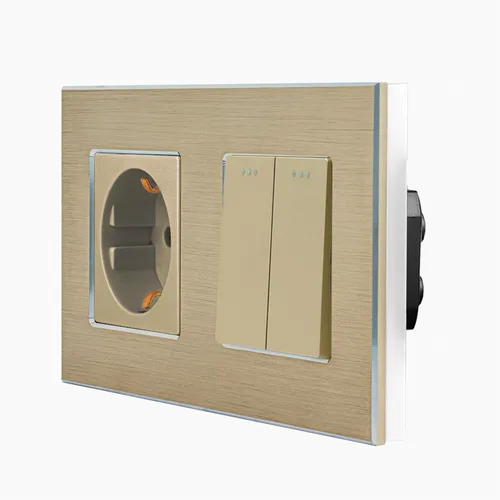 Steckdosen Gold von Luxus-Time
