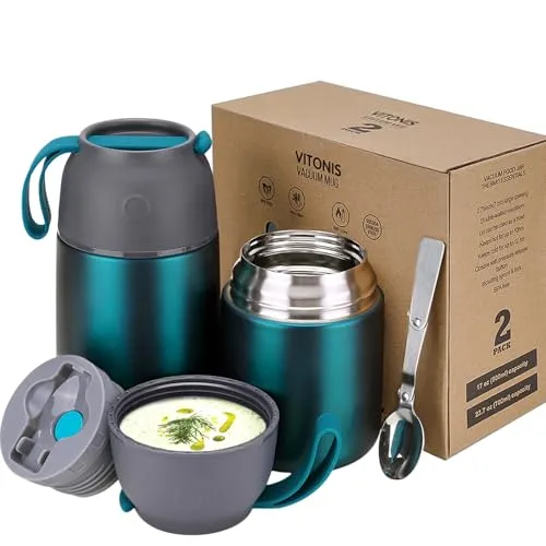 Thermobehälter für Essen Set 500ml & 700ml
