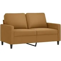 vidaXL 2-Sitzer-Sofa Braun 120 cm Samt - Sofa in Braun mit luxuriösem Samtbezug, ideal zum Entspannen und als Blickfang in jedem Raum. Robuste Metallkonstruktion und bequeme Polsterung für höchsten Komfort.
