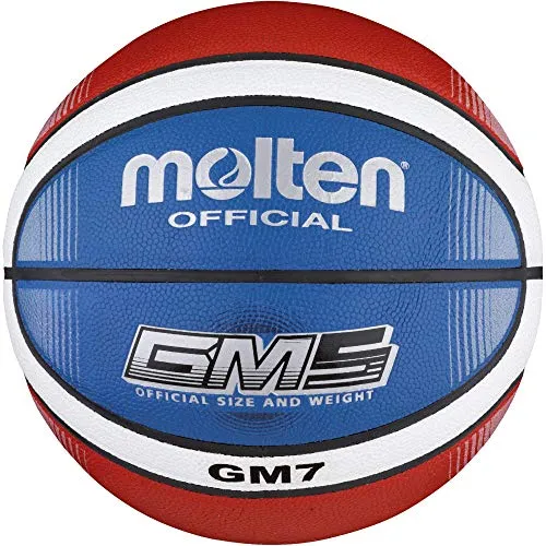 Molten Basketball BGMX7-C - Indoor & Outdoor Größe 7 - Hochwertiger Trainingsball aus Synthetikleder, abriebfest und robust. Ideal für Herren und Jugendliche, für alle Wetter- und Untergrundverhältnisse geeignet.