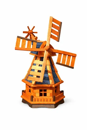 Holzdekoladen Deko-Windrad 70 cm