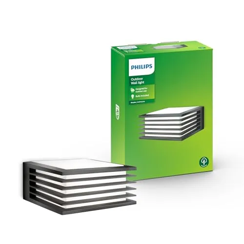 Philips Shades E27 - 2480 lm, IP44 - Wetterfeste Außenlampe mit 2480 Lumen für optimale Beleuchtung, ideal für Garten und Terrasse.