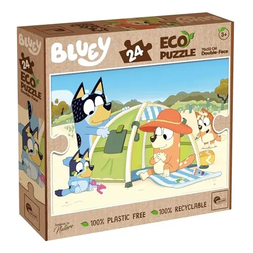 Puzzle BLUEY ECO-PUZZLE DF 24 - 24 Puzzleteile, geeignet für Kinder ab 3 Jahren und entspricht den neuesten Sicherheitsvorschriften