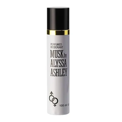 Alyssa Ashley Musk Deospray unisex 100 ml - Unisex Deodorant Spray (100 ml) mit sinnlichem Moschusduft. Lang anhaltende Frische und sanfte Formel, ideal für empfindliche Haut. Perfekte Ergänzung zum gleichnamigen Parfum.