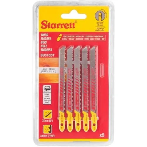 Starrett Holzschneiden Stichsägeblätter