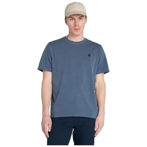 Timberland Mens Garment Dye Short Sleeve Tee dark sapphire M