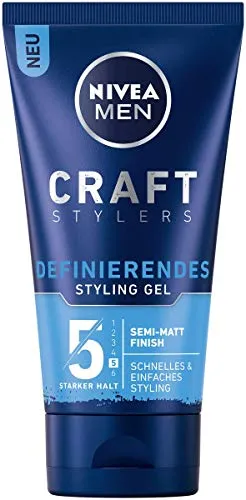 NIVEA MEN Craft Stylers Styling-Gel 150 ml - Haarstyling-Produkte für Männer, bietet extra starken Halt und verleiht der Frisur einen glatten Nasseffekt ohne Verkleben.