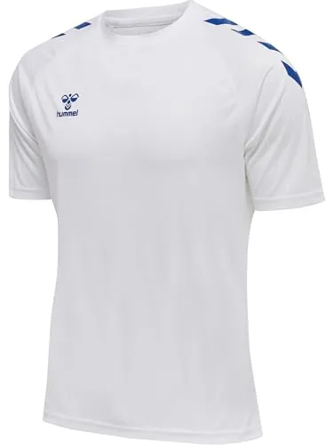 hmlCORE XK CORE Poly T-Shirt S/S, White/True Blue, 2XL
