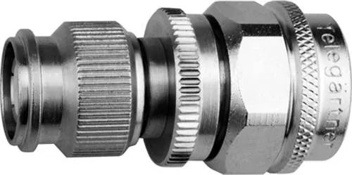 Telegärtner N-Adapter TNC (m) zu N (m) - 1St. - Hochwertiger N-Adapter für zuverlässige Verbindungen bis 6 GHz. Ideal für den professionellen Einsatz in der Signalübertragung. Hohe Rückflussdämpfung für optimale Leistung.