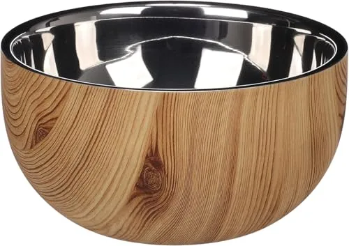 Flamingo Hundenapf Edelstahl - 700 ML Ø15,5 cm - Doppelwand für längere Frische - rutschfest & spülmaschinenfest Hundenapf Oase
