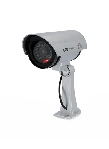 Dummy-Kamera simuliert echte Überwachungskamera mit blinkender LED horizontal...