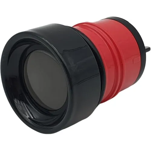 NaschLager Deckel kompatibel mit Emsa Bludrop SS-520018 Ersatzverschluss Trinkflasche 0,5 L Color Sleeve Thermoflasche 500 ml schwarz rot Ersatzteil Druckverschluss rundum Trinken