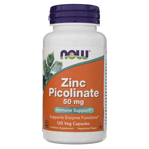 Produktbild NOW FOODS Zink Picolinat / Zinc Picolinate 50 mg 120 Kapseln